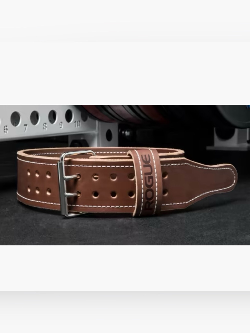 ROGUE- 3” Ohio Weightlifting Belt Brown Leather Size M
